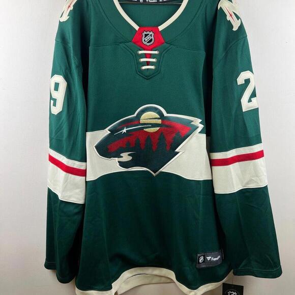 Men's Minnesota Wild Marc-Andre Fleury Hockey Jersey 29# Size 2XL All Stitched - Picture 1 of 9